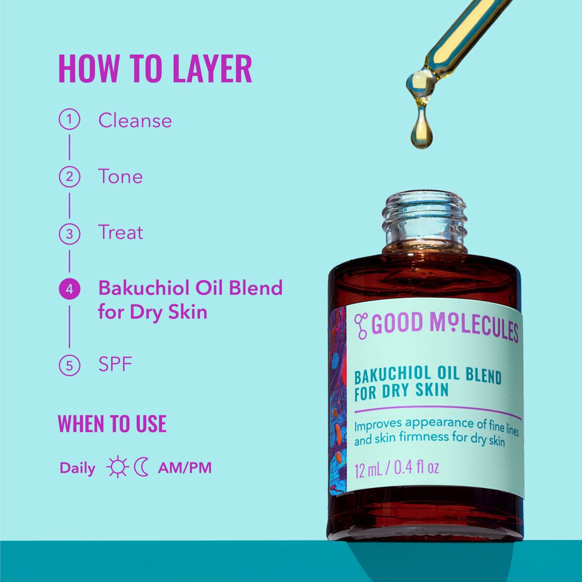 Bakuchiol Oil Blend for Dry Skin D2