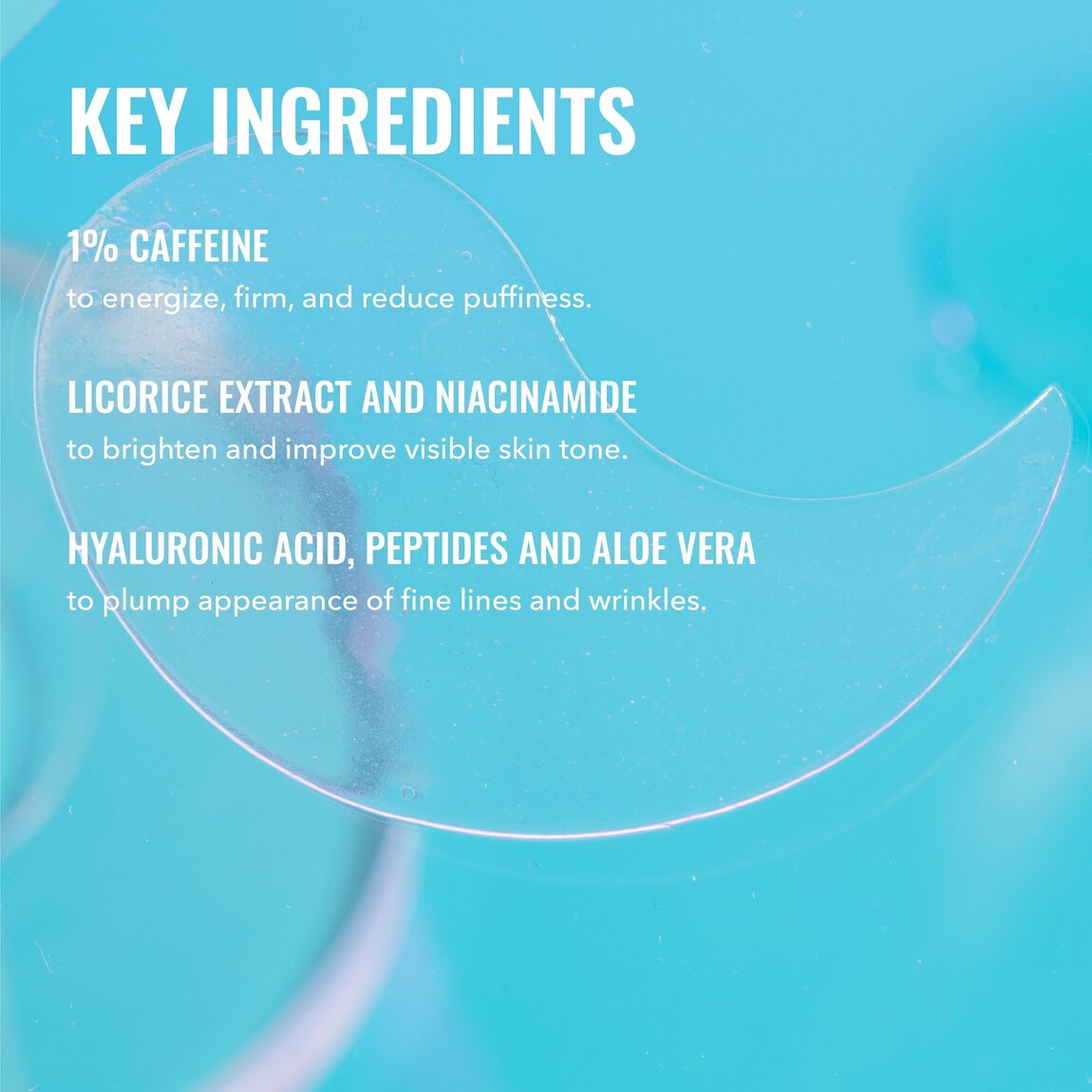 Caffeine Energizing Hydrogel Eye Patches Y7